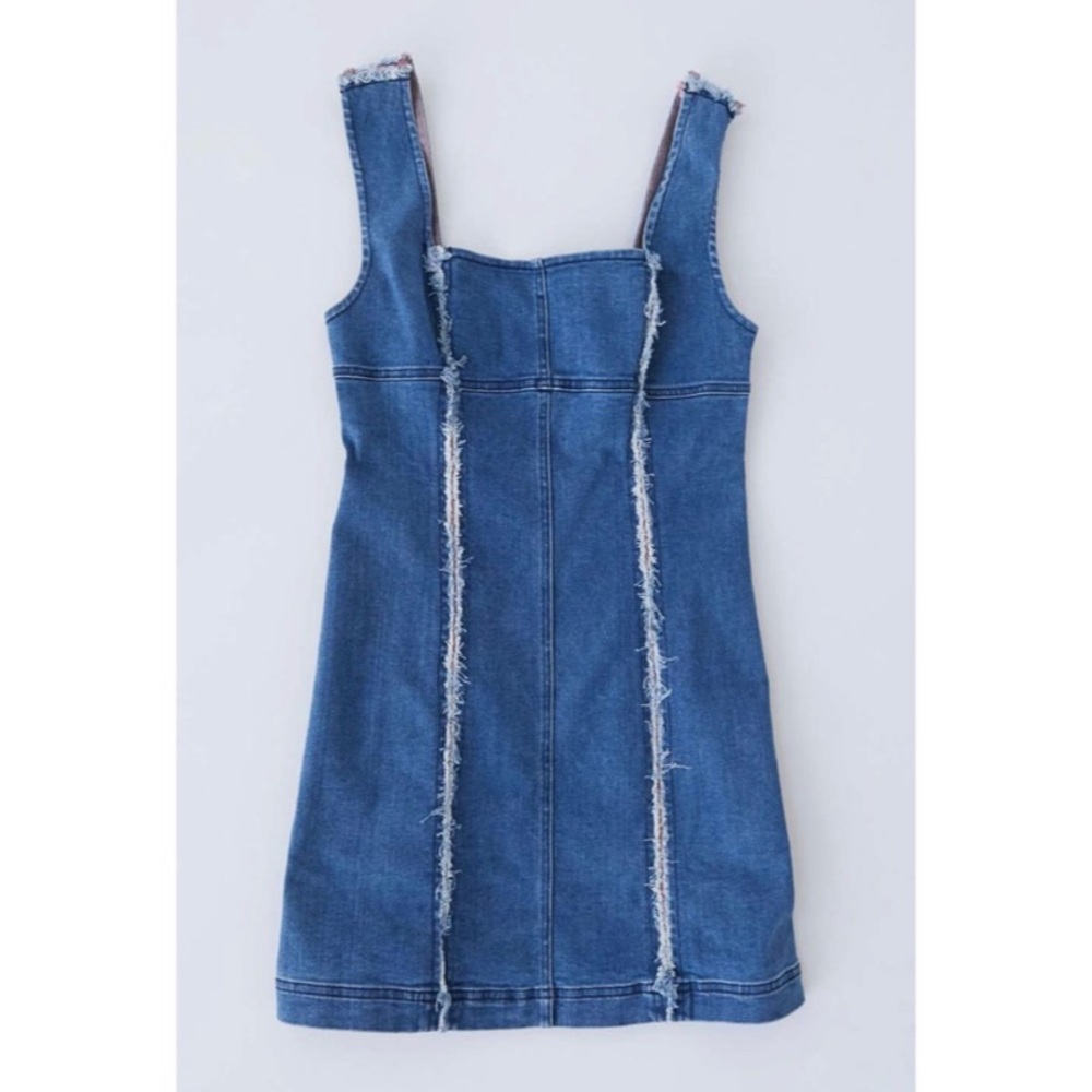 Urban Outfitters frayed denim dress